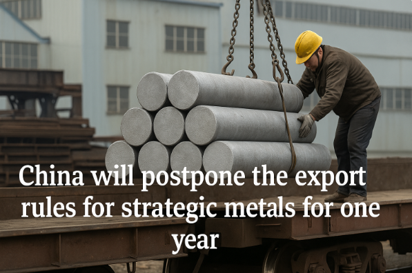 Basant: China will postpone the export rules for strategic metals for one year